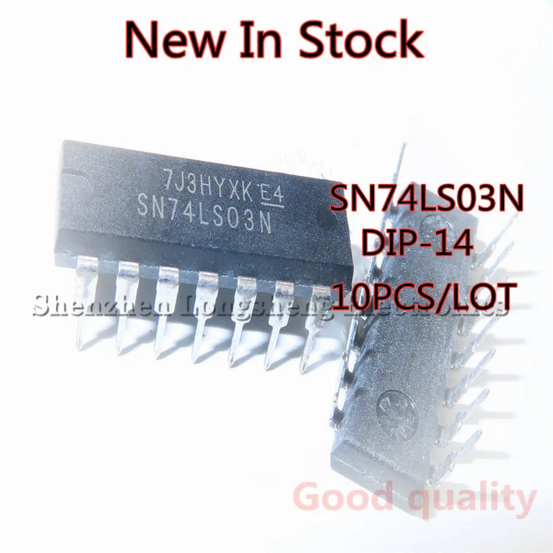 10 шт./лот Новый SN74LS03N 74LS03 DIP-14 ворота/Инвертор IC в наличии | Электронные компоненты