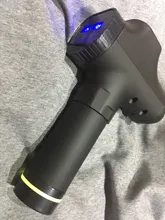 Pantalla LCD masaje arma profundo masajeador muscular dolor muscular cuerpo masaje de cuello ejercicio de relajación adelgazar la alivio del dolor