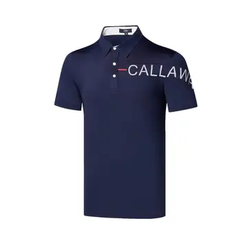 

2021 New Men's Golf Short Sleeves Elastic Quick Dry Sport Polo-Shirt