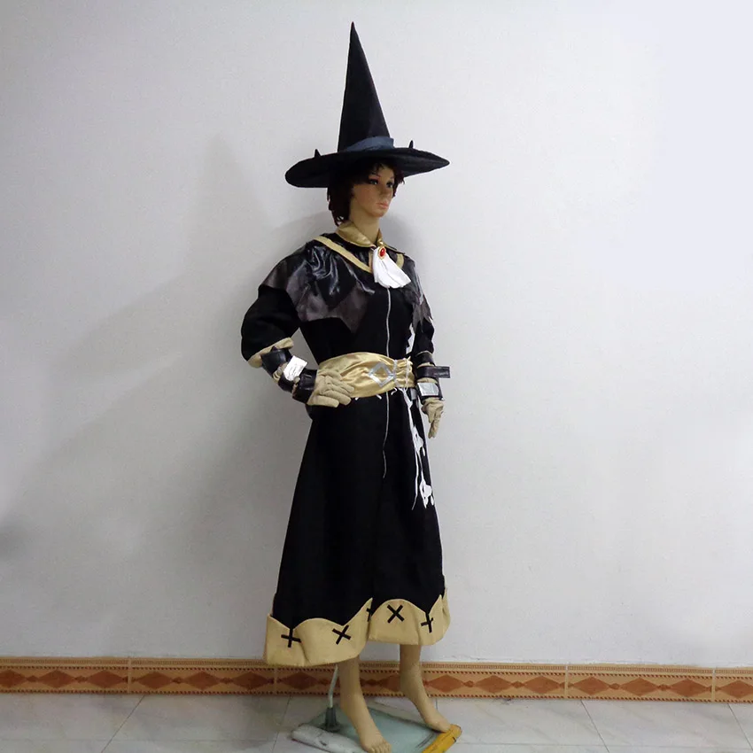 Final Fantasy чёрный Маг Косплей Cos Рождественская вечеринка Хэллоуин униформа наряд костюм для косплея любого размера