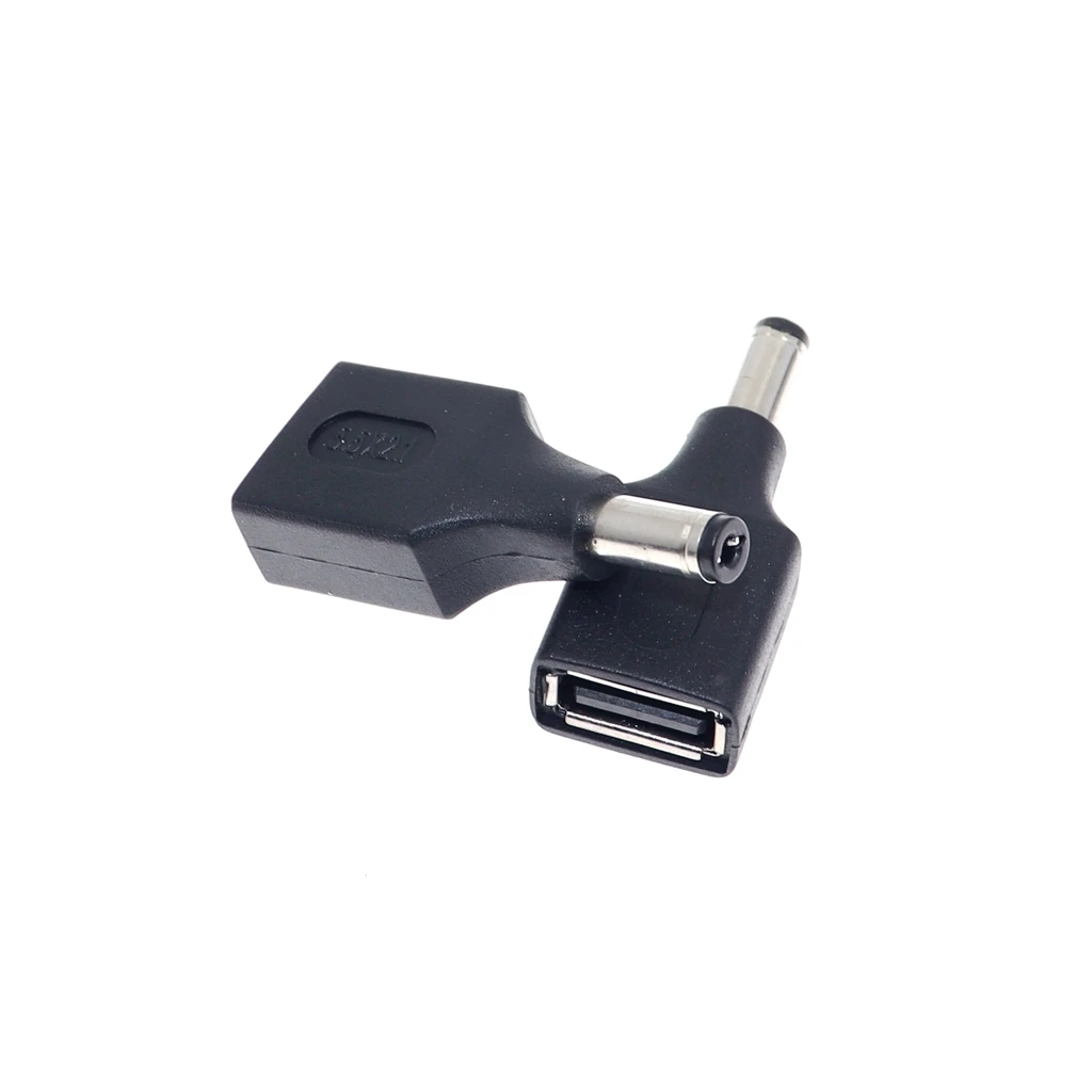 Power Plug Adapter USB A To 5.5*2.1mm DC Jack Adapter Connector for Router Mini Fan Speaker DC 5.5x2.1mm Male to USB Power Plug Converter