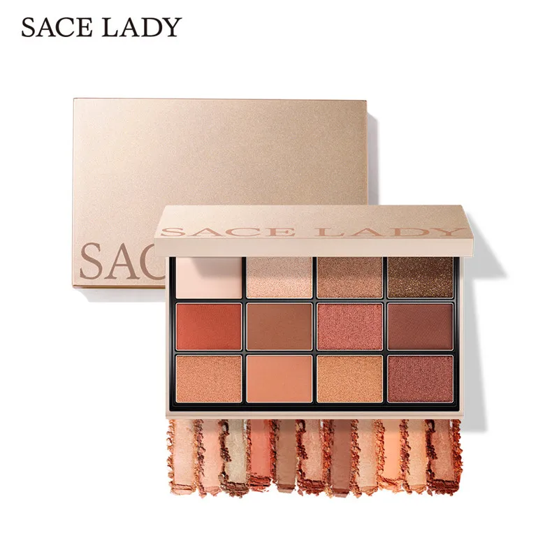 

SACE LADY Eyeshadow Palette Matte Makeup Glitter Eye Shadow Pallete Nude Shadow Make Up High Pigmented Cosmetic