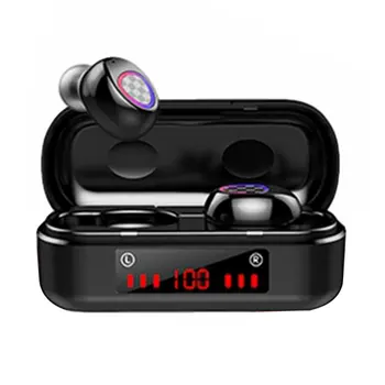 

V7 Wireless Earphone LED Power Display With Charging Station 5.0 Stereo Sports Earbuds Sports Headphones