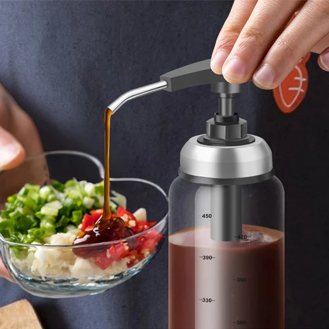 BBQ Oil Spray Bottle Squeeze Sauce Bottle Sprayer Kitchen Tools Seasoning Glass Sealed Storage Bottles For Oyster Ketchup