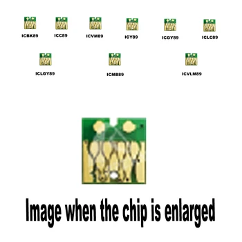 

18Pac ICBK89 C M Y LC LM GY LGY MK Compatible ink cartridge disposable chip for Epson SC-PX3V