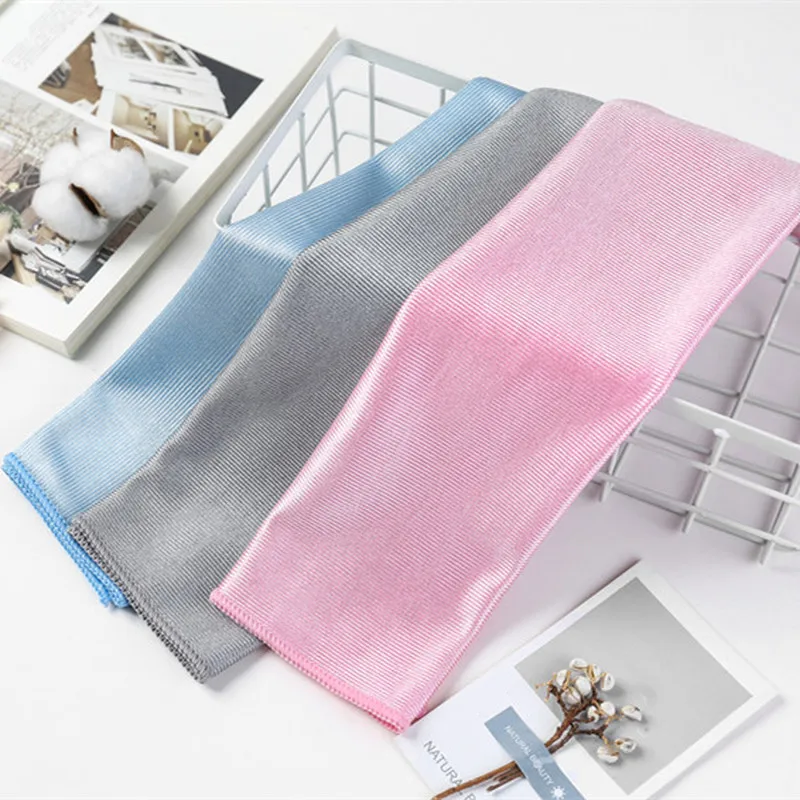 

New 1pc No Trace Absorbable Soft Microfiber No Lint Window Car Rag Cleaning Towel Kitchen Cleaning Cloth Wipes Wipe Glass Cloth