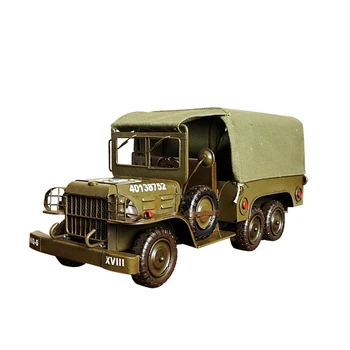 

Home Tissue Box Home Decoration Decoration Army Fan Gift Vintage Iron Liberation Brand Military Model Paper Box Metal Tissue Box