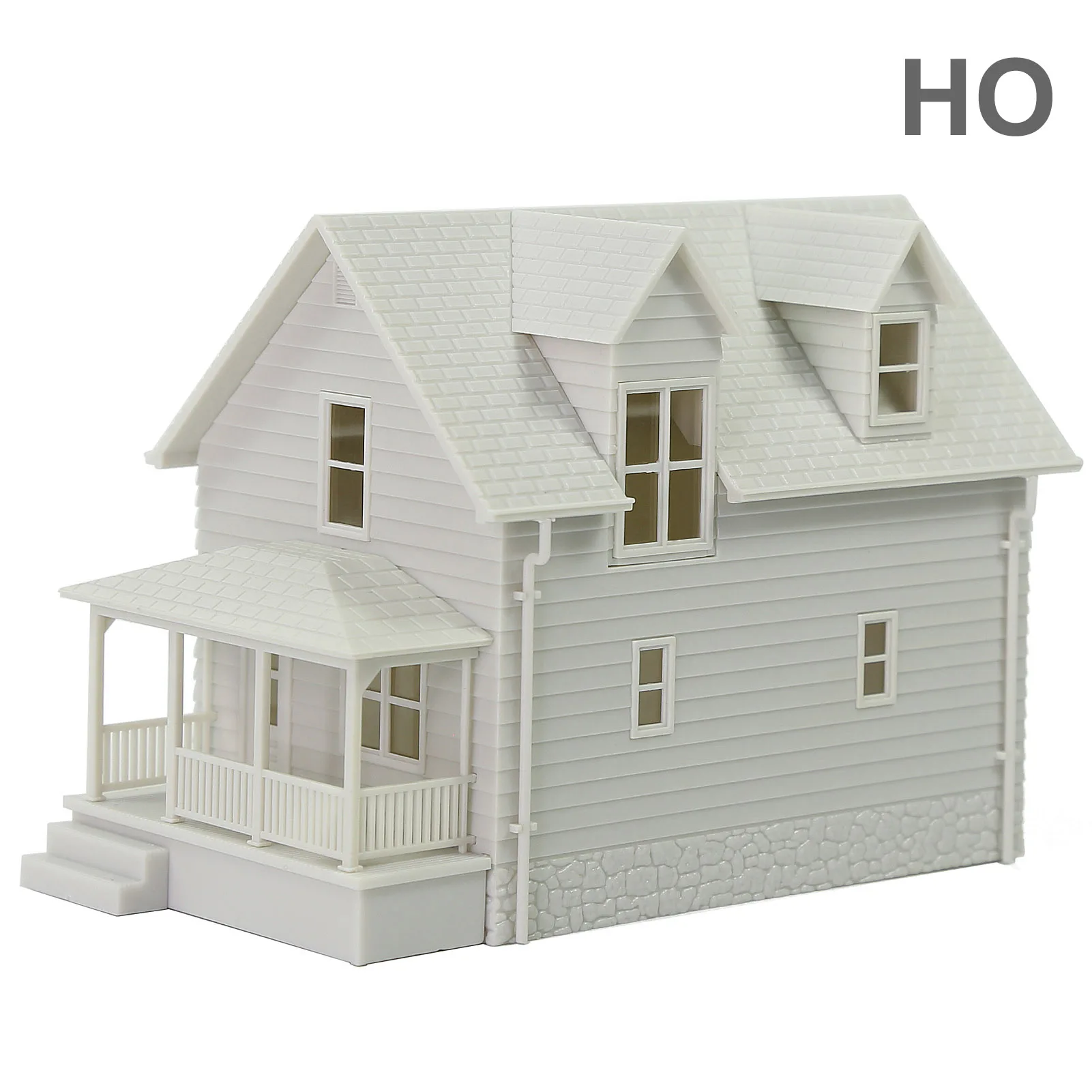 

1 Unit Model Trains HO Scale 1:87 Model Village House Buidling Kit Unassembled JZHO01JJ