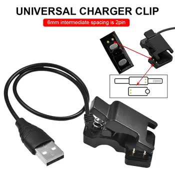 

universal Smart Watch Charging Cable Watch Bracelet Clip Adapter with 2 Pins and 6MM Pitch Universal for Most Smart Watches