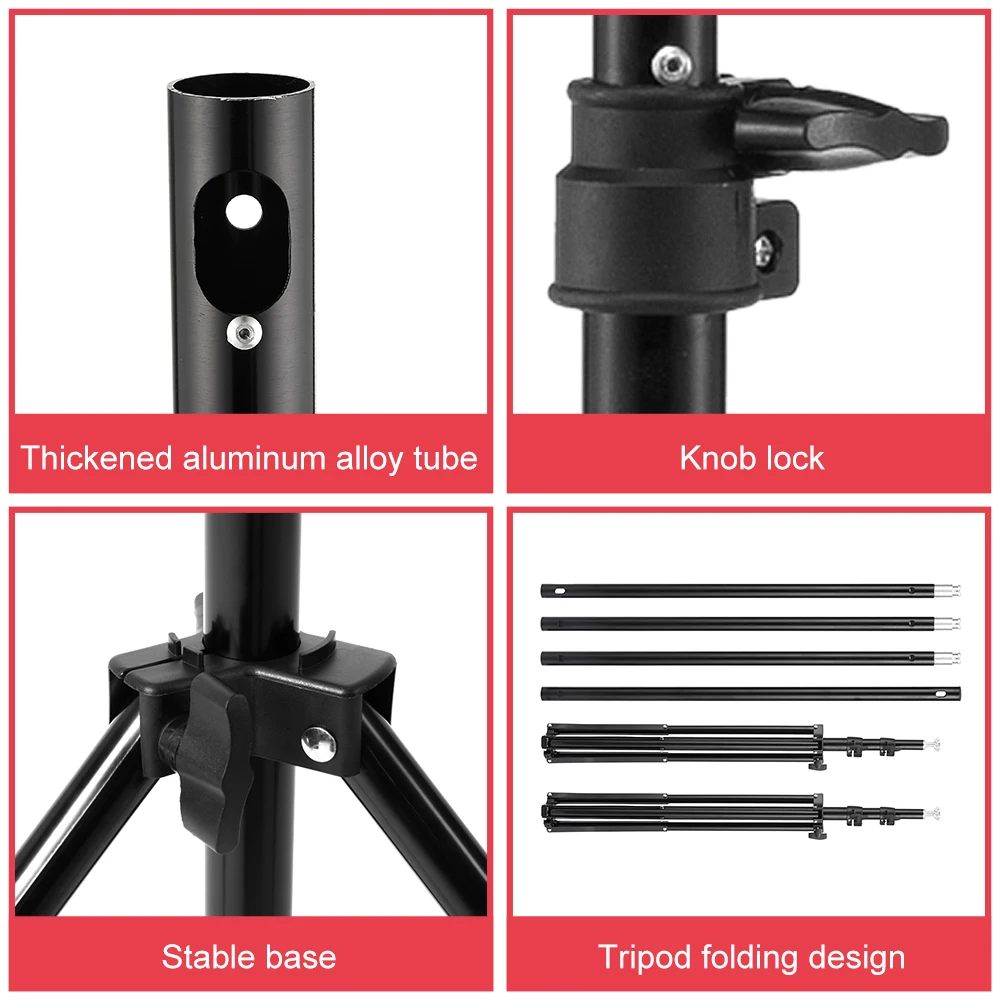  Professional Photography Photo Backdrop Stands T-Shape Background Frame Support System Stands With 
