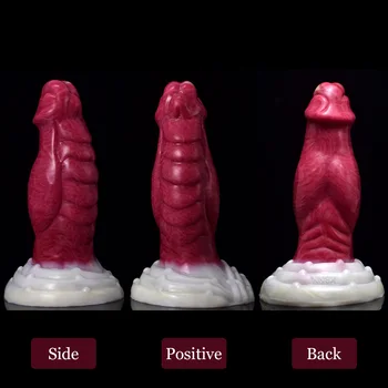 NNSX 2022 Animal Knot Dog Dildo with Suction Cup for Woman Sexy Toys Swirly Patterns Flexible Silicone Anal Plug  Adult Games 18 4