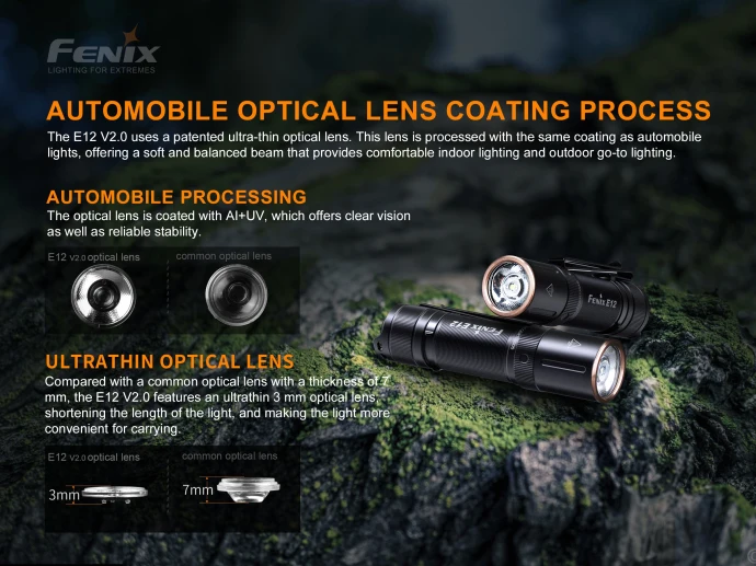 Домашний портативный светодиодный мини фонарик Fenix E12 V2.0|fenix e12|cree xp-e2edc led |