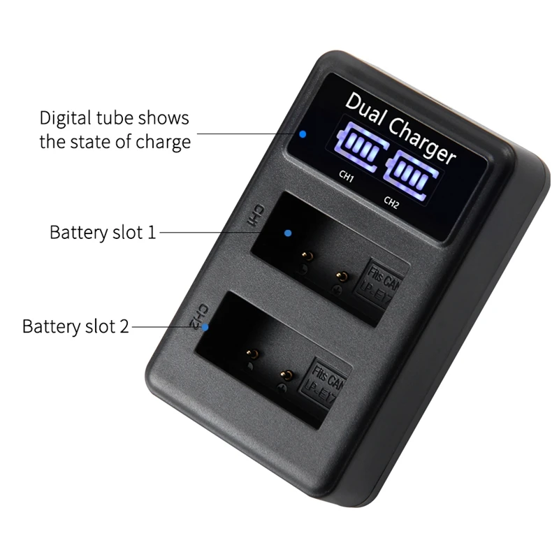 Mamen 1100 мА/ч, LP-E17 LPE17 LP E17 Камера Батарея+ USB ЖК-дисплей двойной Зарядное устройство для Canon M3 M5 M6 поцелуй X8I 750D 760D T6I T6S 800D