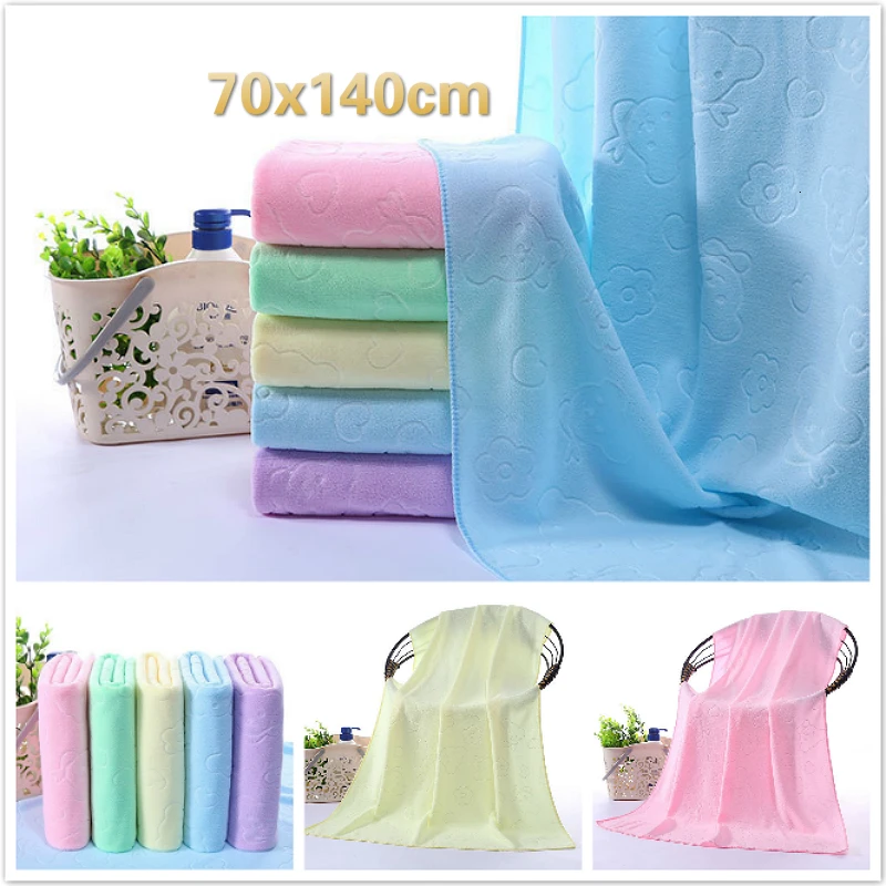 

Ultra Fine Cellulose Color Cartoon Jacquard Women Home Wearable Fast Dry Gym Yoga Magic Bath Large Towel Beach Bathrobe Bandana