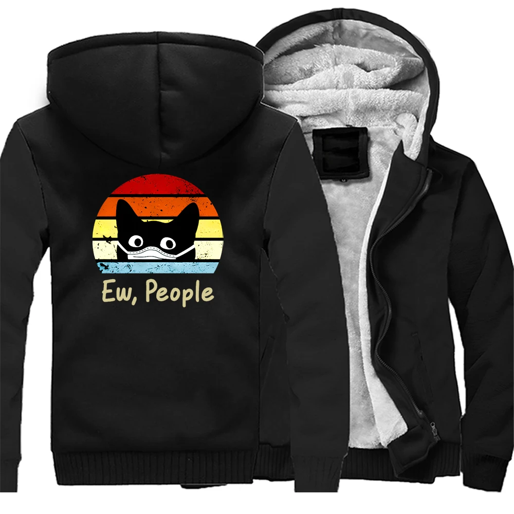 

Pew Pew Madfakas Cute Funny Cats Kawaii Cat Animal Winter Men's Hoodie Warm Hoodies Zipper Tracksuit Men's Casual Jacket