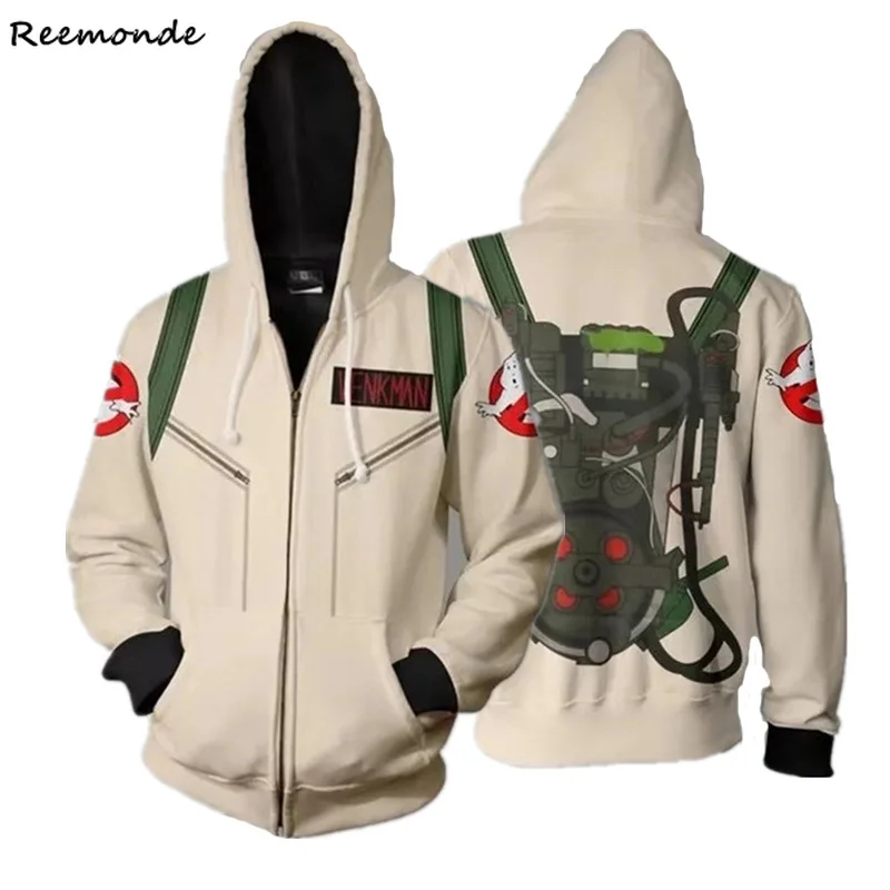 

Ghost Busters Hoodie Sweater Coat Movie Star Wars Costume Luke Skywalker Jedi Warrior Stormtrooper Obi Wan Kenobi Zipper Jacket