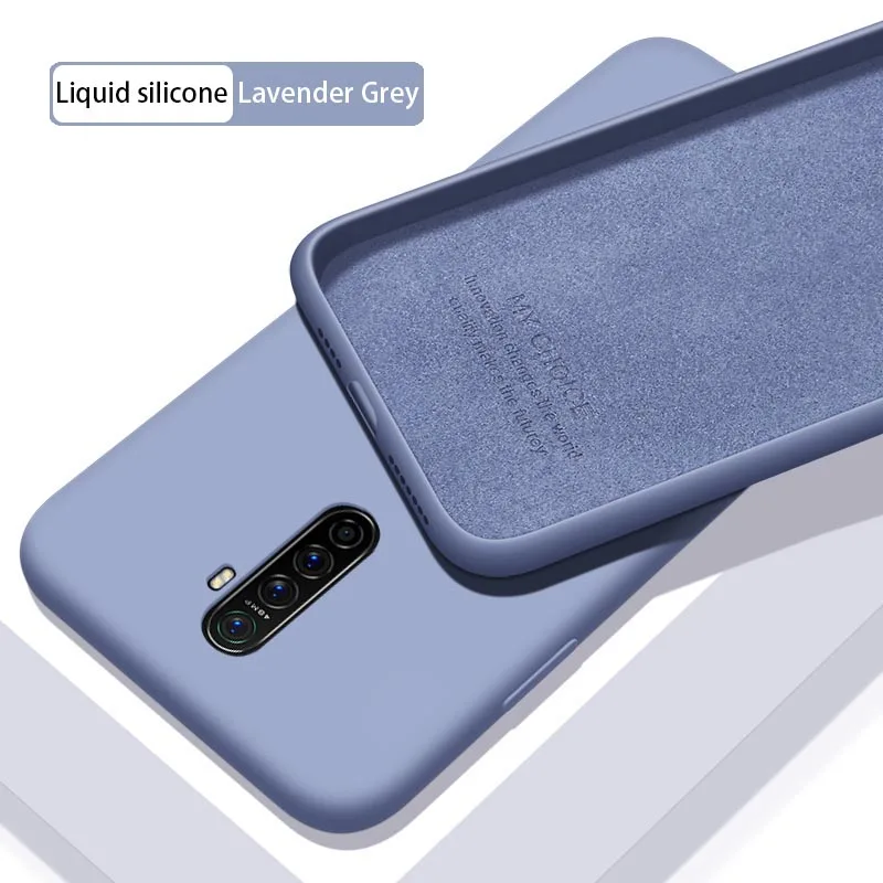 Окрашенный чехол из термополиуретана и силикона жидкий силиконовый для OPPO Reno ACE 2Z