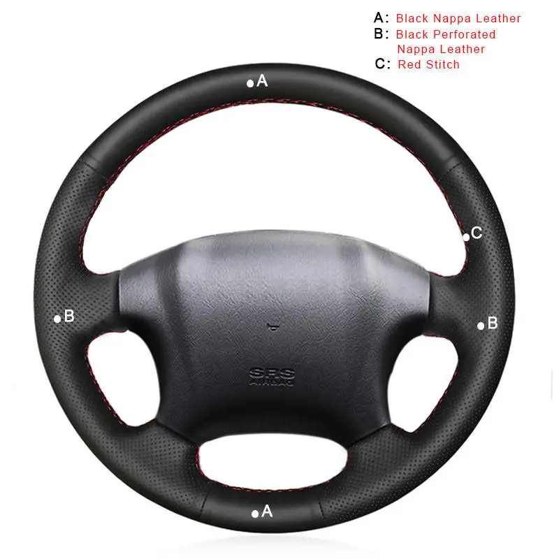 Авто оплетка на руль Крышка для hyundai Tucson 2005 2006 2007 2008 2009 2006- Аксессуары для салона автомобиля Стайлинг - Название цвета: Top Layer Leather