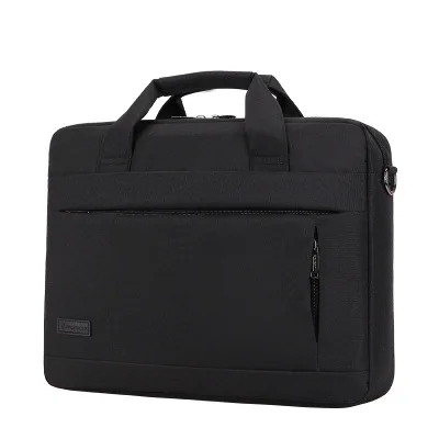black 15inch Вместительная сумка для ноутбука для мужчин и женщин портфель для путешествий Бизнес сумки для ноутбуков 14 15 дюймов Macbook Pro PC - Цвет: black 15inch