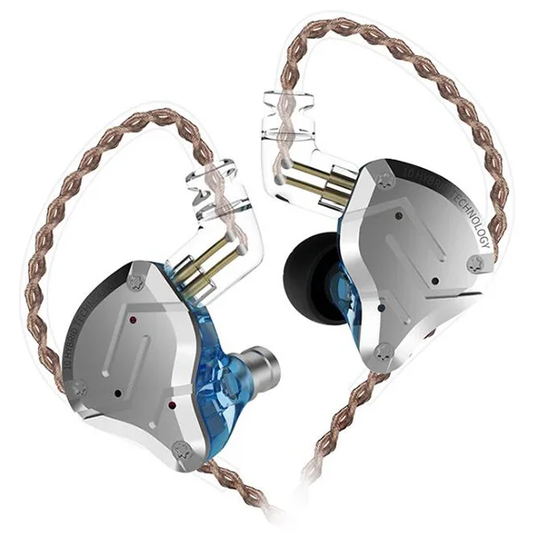 Новинка KZ ZS10 Pro проводные наушники-вкладыши кольцо Железный наушник 4 сбалансированные арматуры+ 1 динамический 10 блок подвижные металлические наушники 3,5 мм