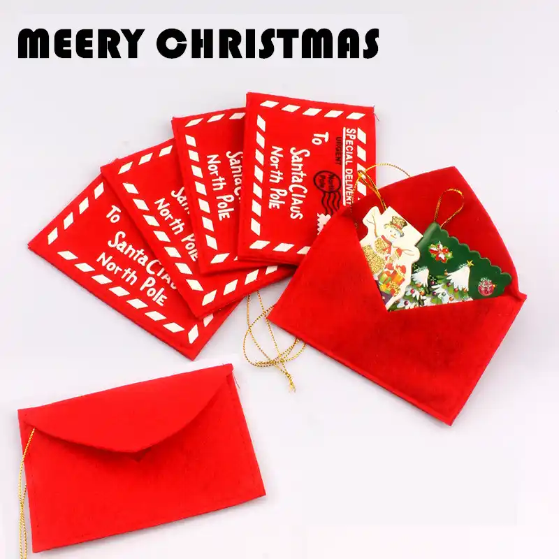 Buste Per Regali Di Natale.Tessuto Non Tessuto Di Natale Buste Di Nozze Per Inviti Di Auguri Buste Cartoline Sacchetto Di Caramelle Rosso Regali Del Sacchetto Aliexpress