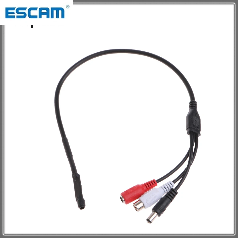 Audio pickup-Mini micrófono del CCTV de alta sensibilidad para cámara de seguridad, amplio rango
