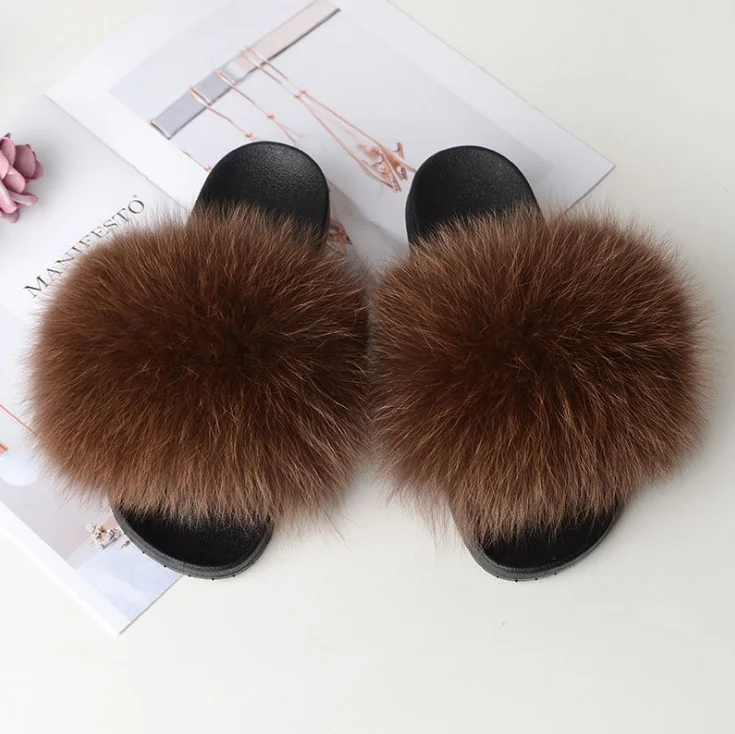 slippers Женские модные меховые тапочки; Пушистый Плюшевый шлепанцы для дома; женская меховая обувь с открытым носком; пушистый кролик; сумка; металлическая сумочка с застежкой в комплекте - Цвет: slippers