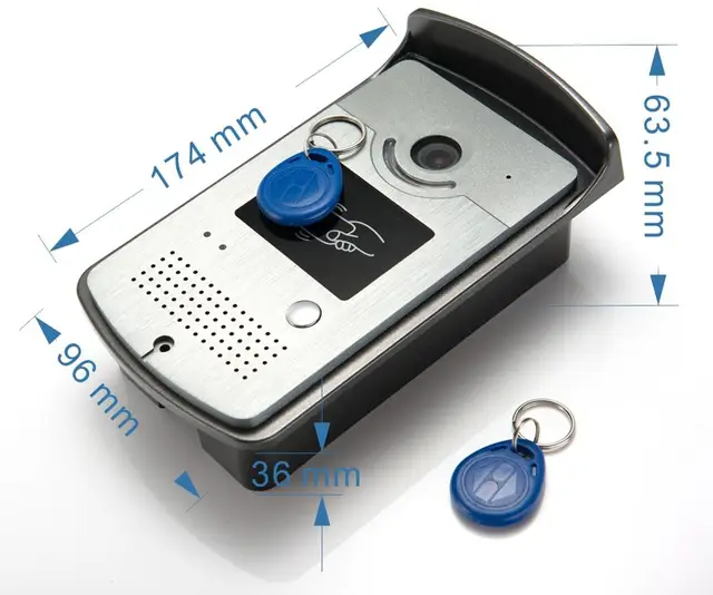 Video intercom access control system Door HD camera waterproof RFID Electric Magentic lock 7 INCH Video door Phone entry system 6