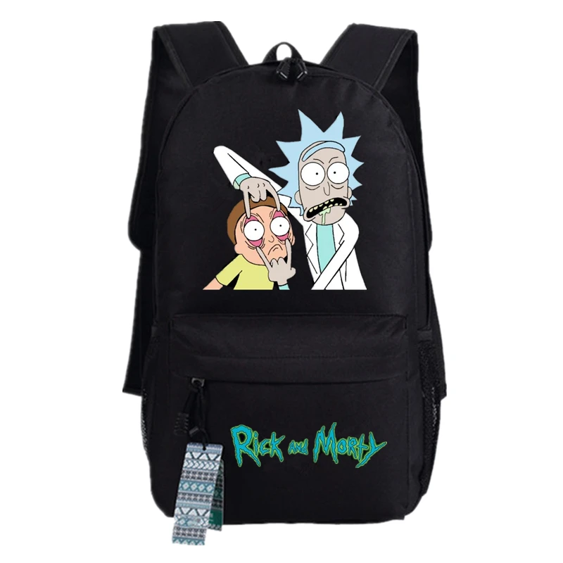 Рик и Морти аниме рюкзаки для косплея унисекс Холст студенческая книга сумки на плечо Рождественский подарок