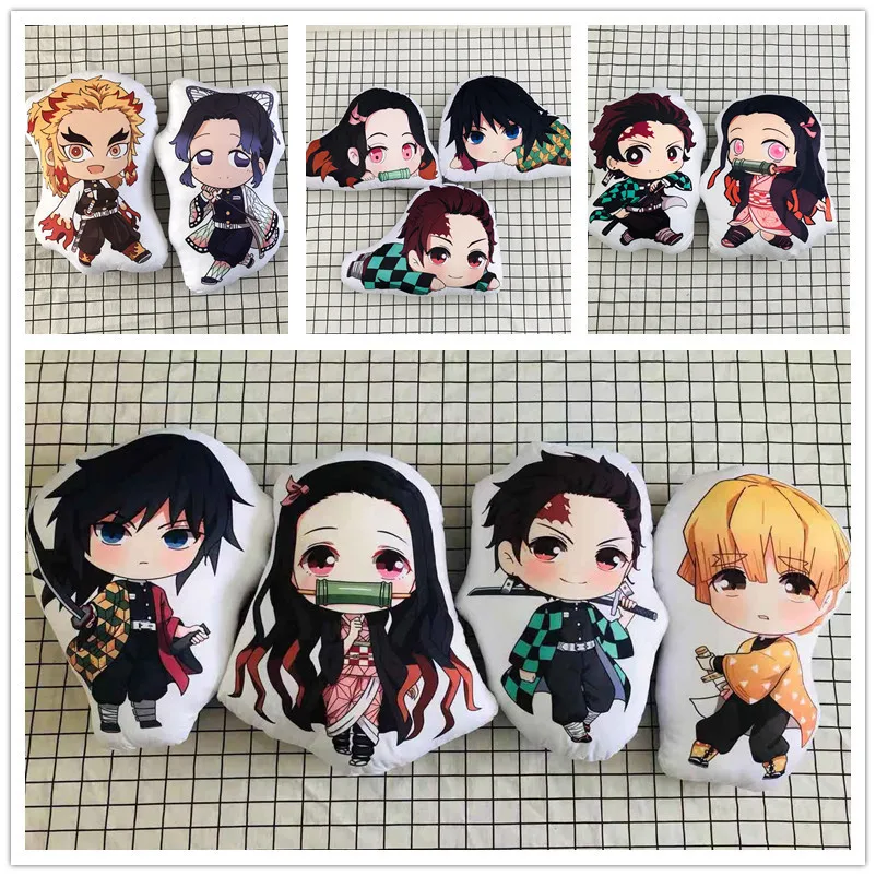 45 см реквизит японского аниме Demon Slayer: Kimetsu No Yaiba Kamado Tanjirou Agatsuma Zenitsu Tomioka Giyuu Мягкая