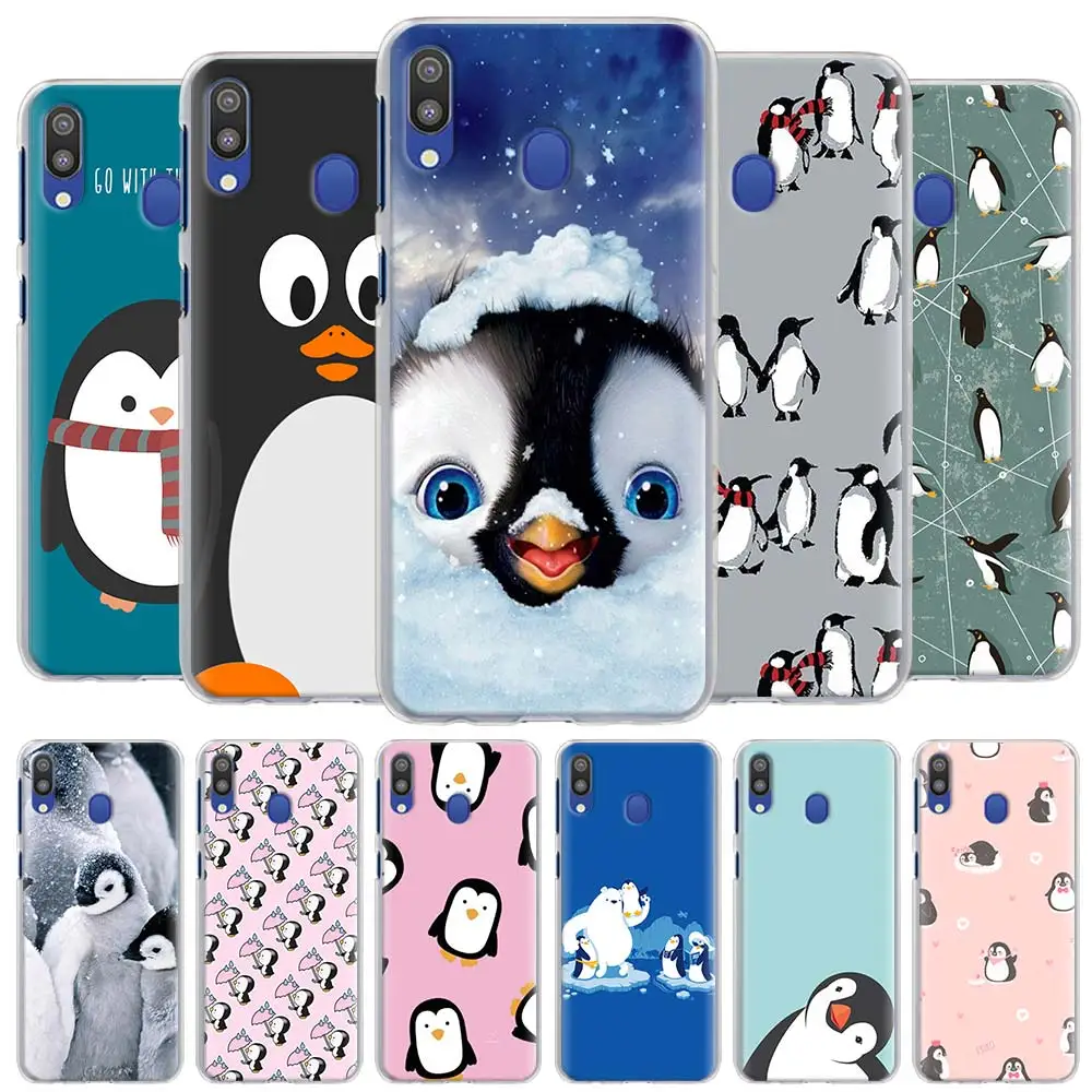 Чехол с милым пингвином для Samsung Galaxy A51 A71 5G A10s A20s A30 A40 A50 A70 A11 A21 A31 A91 Жесткий