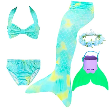 

Mermaid Tails for girls carnival costumes for girls cosplay anime girl anime cosplay costumes girl swimsuit kids With garland