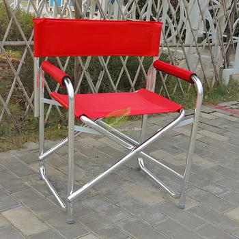 

Outdoor Folding Fishing Chair Aluminum Director Chair Computer Stool Portable Beach Leisure Chair