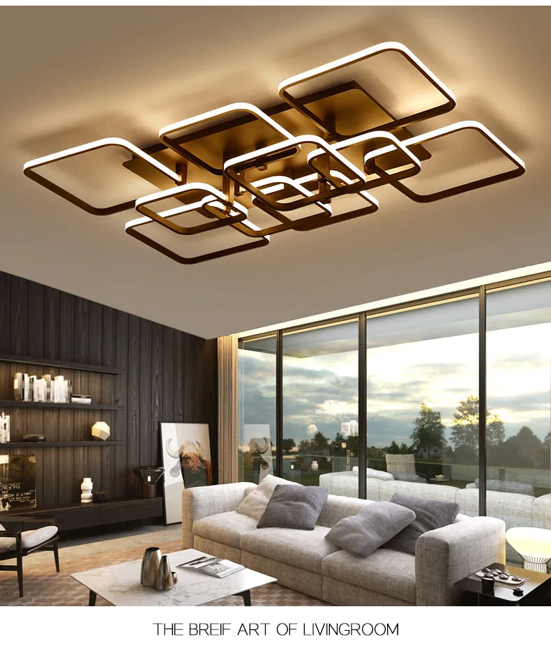 Светодиодная Люстра для гостиной, столовой, спальни