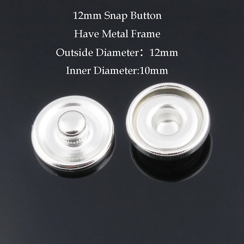12MM&18MM&20MM Metal Snap Buttons for Make Print Glass Snap or Rhinestone Buttons DIY Fittings ZM032 50pcs/lot metal snap buttons