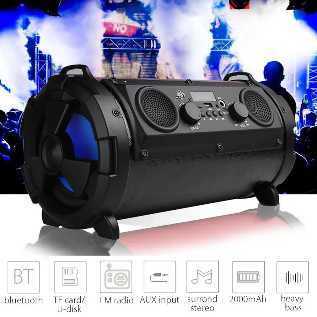 Hifi портативный Bluetooth динамик fm-радио движение K tv lcd звуковой блок беспроводной объемный ТВ звуковая панель сабвуфер 15 Вт наружный динамик