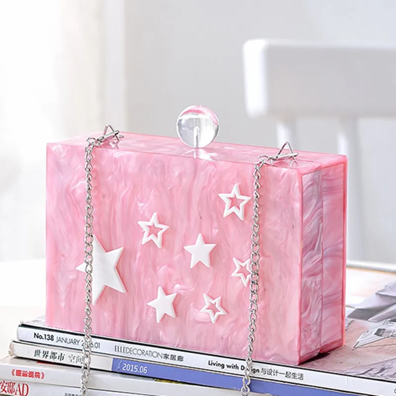 2019 новые акриловые бусины розовые милые кожаные сумки и клатч сумка для выхода