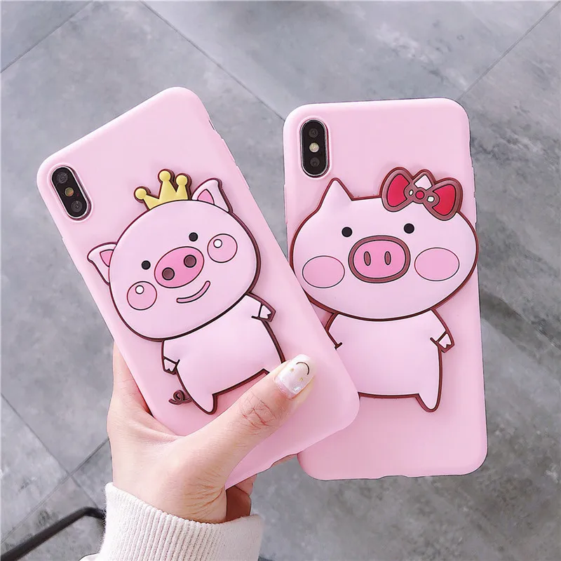 3D Милые Мультяшные мягкие чехлы для телефонов Xiaomi Mi Note 10 A1 A2 A3 5X 6X CC9 MI 9 8 Redmi Pro 4 4X 4A