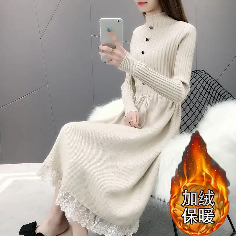 velvet sweater dress