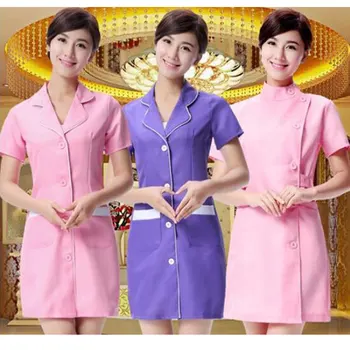 

2020 New Work Clothes for Nurse Uniform Beautician Overalls Medical Clothing Beautician Dress Beauty Salon Uniforms