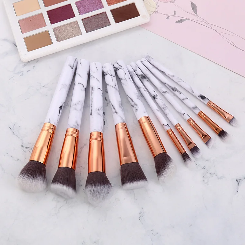 

Cross Border New Style Marble Set Makeup Brush Five Small Makeup Brush Beauty Tool Kit Manufacturers Wholesale