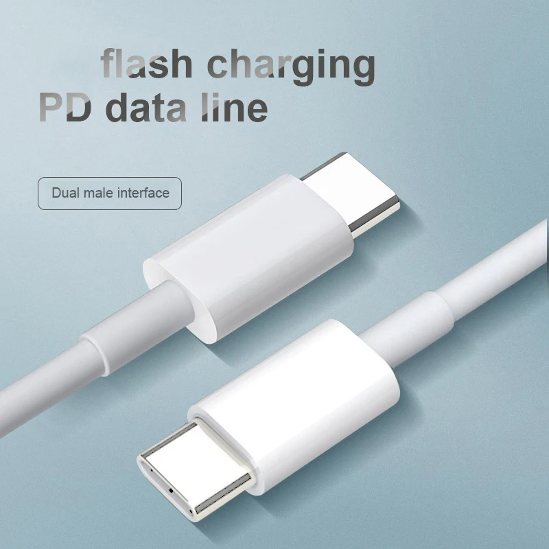 

USB Type C Cable 3A Fast Charging Cord USB C To USB C Fast Charger For Xiaomi 11 10S Poco F3 X3 Pro Redmi 10X K30 Phone Cable