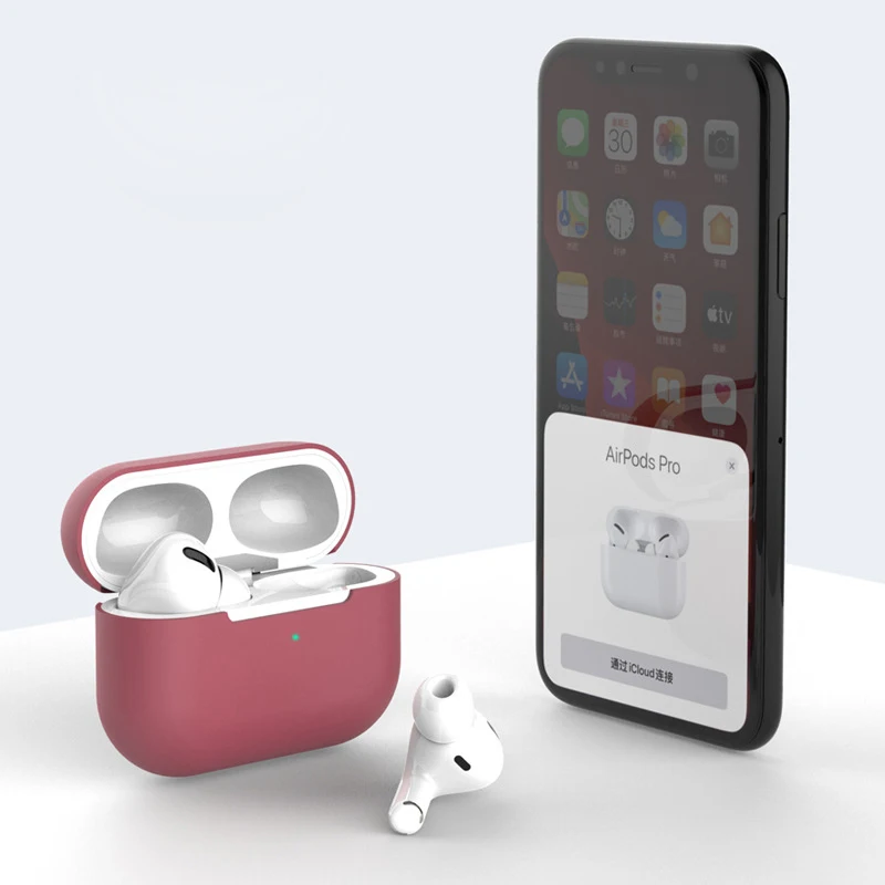 Силиконовый чехол для Apple Airpods pro TWS Bluetooth наушники мягкий силиконовый защитный чехол для Airpods защитный чехол s