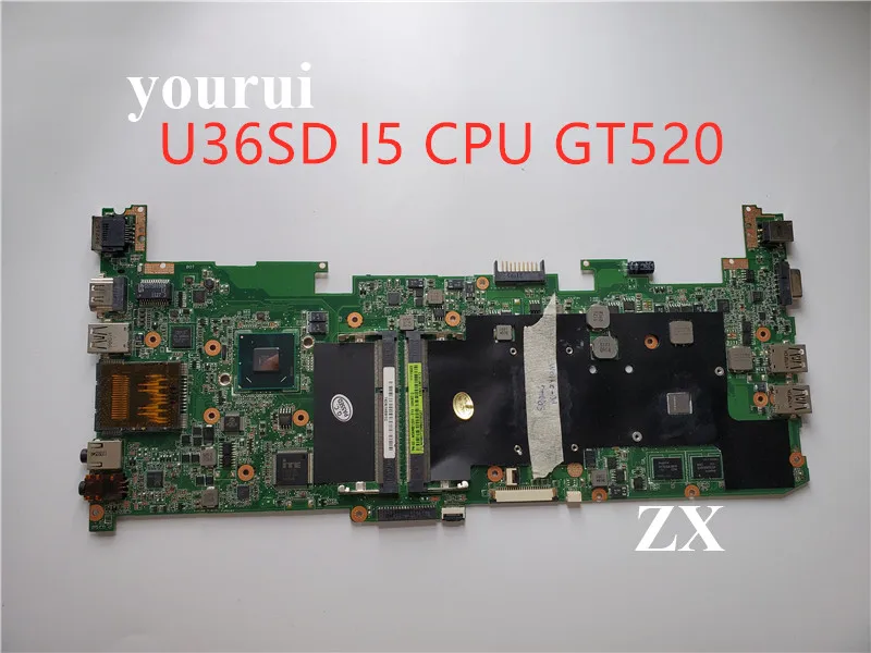 U36SD i5 Серии Процессор процессор для ASUS U36S U36SG U44SG материнская плата ноутбука REV 2 1