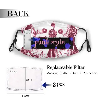 

protective mask with filter Punk Style Big Skull Face Print anti dust PM2.5 reuse adult teen child girl