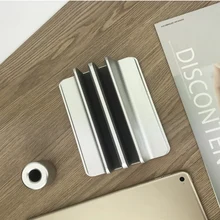 Металлический двойной слот Вертикальная Регулируемая подставка для ноутбука планшеты охлаждающая Поддержка Держатель для ноутбука держатель компьютера Подставка для домашнего офиса