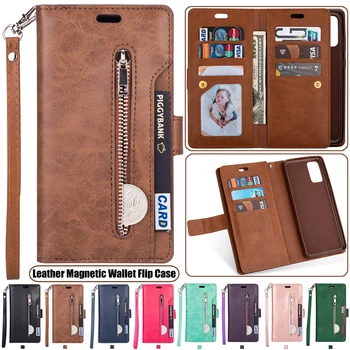 

Leather Flip Case For Samsung Galaxy S20+ Note 10 Plus A51 A71 A90 5G A70 A60 A50 A40 A30 A20 A10 M40 M30 M20 M10 Wallet Cover