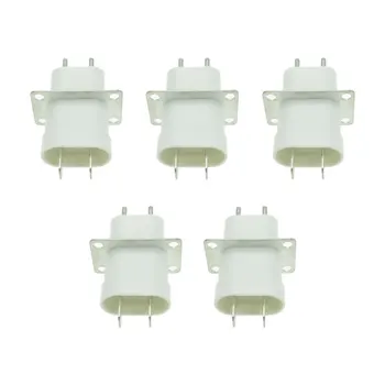 

5Pcs Electronic Microwave Oven Magnetron Plug 4 Filament Pin Sockets Converter Home Microwave Oven Spare Parts