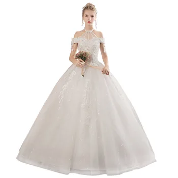 

LPTUTTI Embroidery Beading New Sexy Size Princess Bridal Marriage Gown Bride Simple Party Events Long Luxury Wedding Dresses