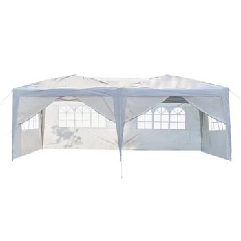 

Extra Large 3 x 6m Four Windows Waterproof Folding Tent Outdoor Beach Lawn Wedding Party Canopy Barbecue Picnic Gazebo